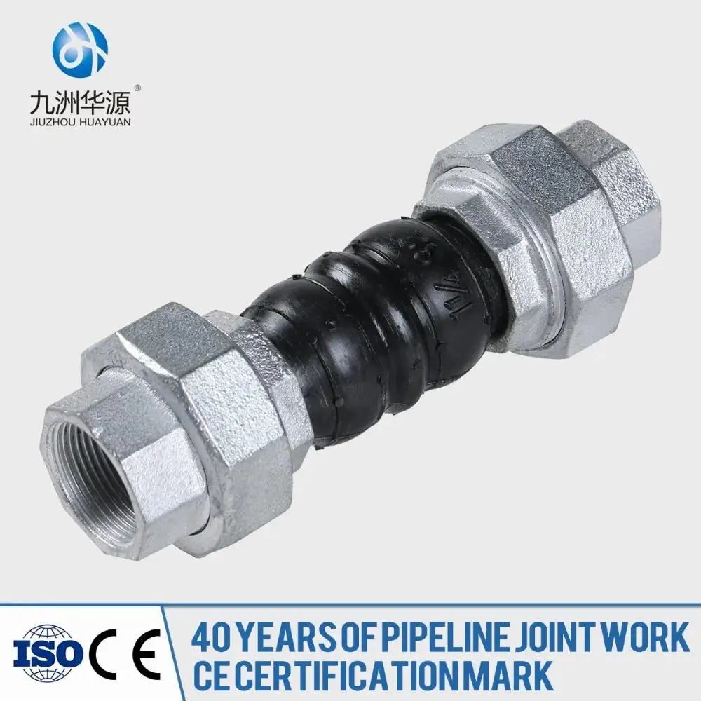NPT/BSPP screwed rubber joint