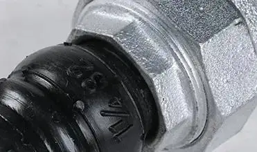 NPT/BSPP screwed rubber joint